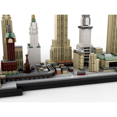 MOC - 161783 1/2000 Scale New York City Skyline 1930's Building Blocks - LesDiy - Building Blocks