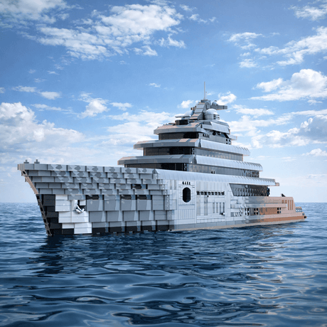 MOC - 162171 The SUPREMACY Yacht - Ulitmate Collector Series Building Blocks - LesDiy - 