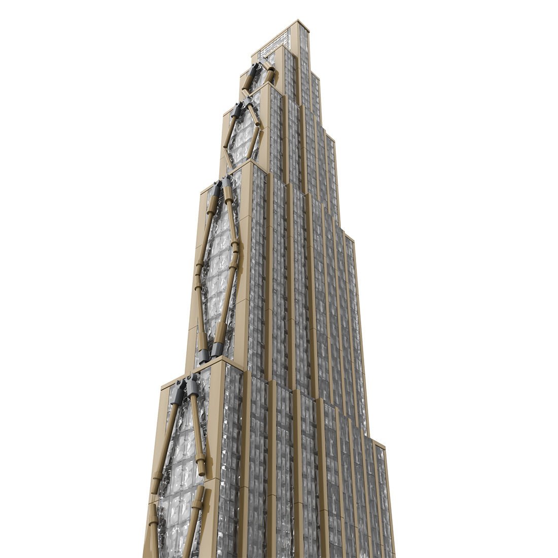 MOC-163239 1/800 Scale NYC 270 Park Avenue Building Blocks | LesDiy