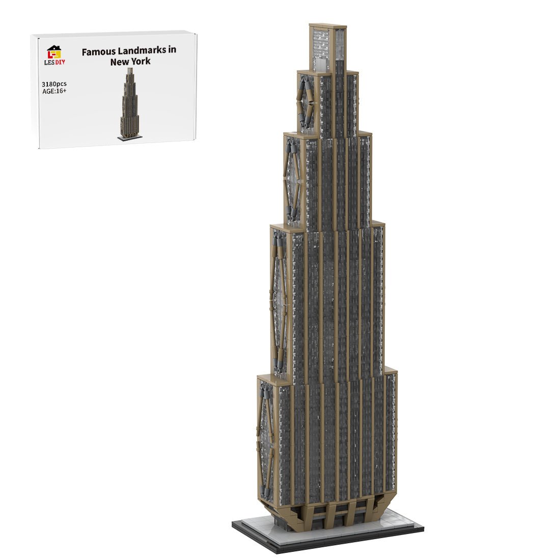 MOC-163239 1/800 Scale NYC 270 Park Avenue Building Blocks | LesDiy