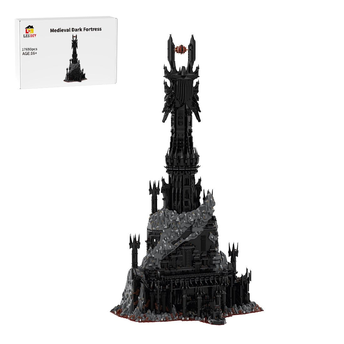 MOC - 164351 UCS Barad - Dur Dark Fortress - LesDiy - 