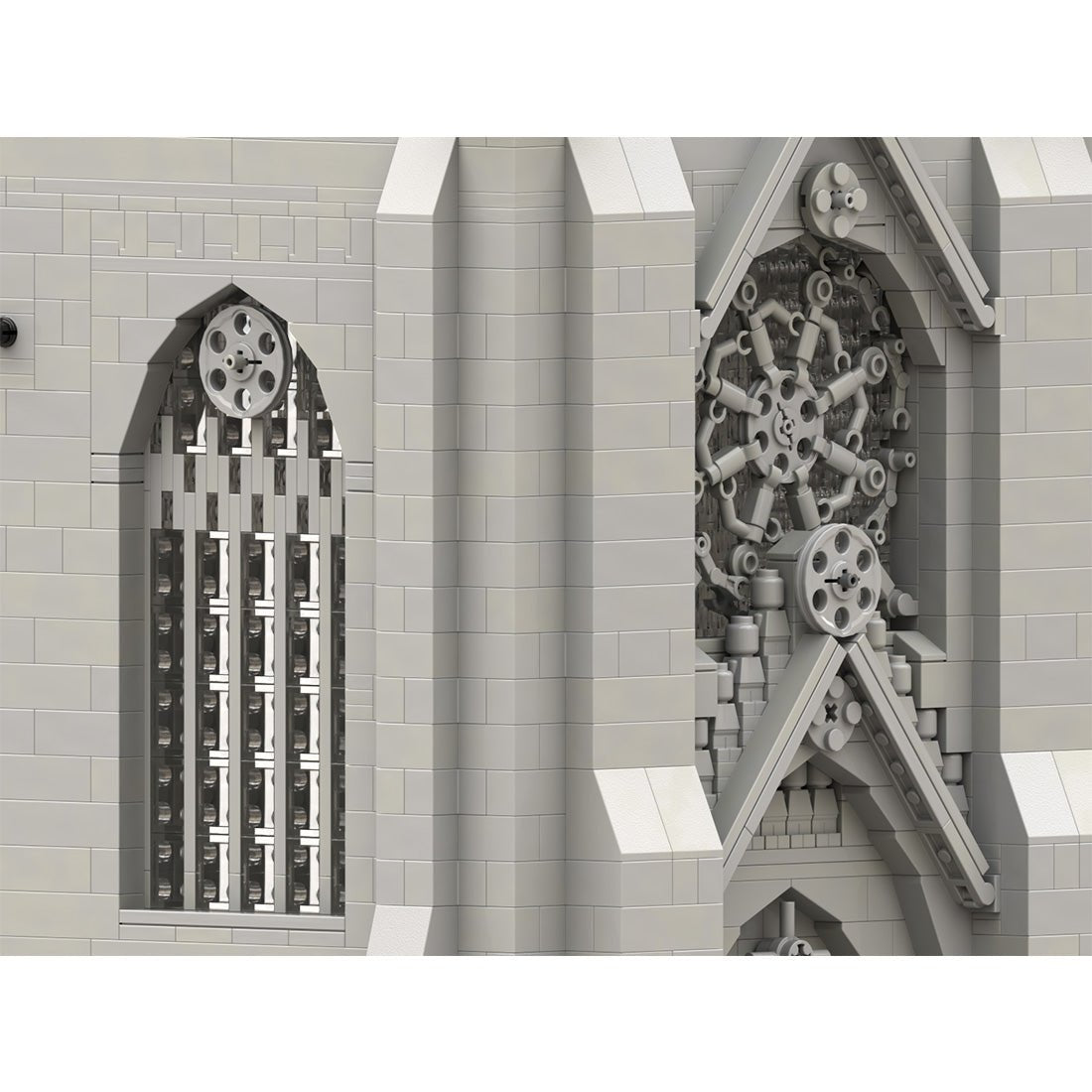 MOC - 165277 Gothic Cathedral Module 2 - Cross - LesDiy - 