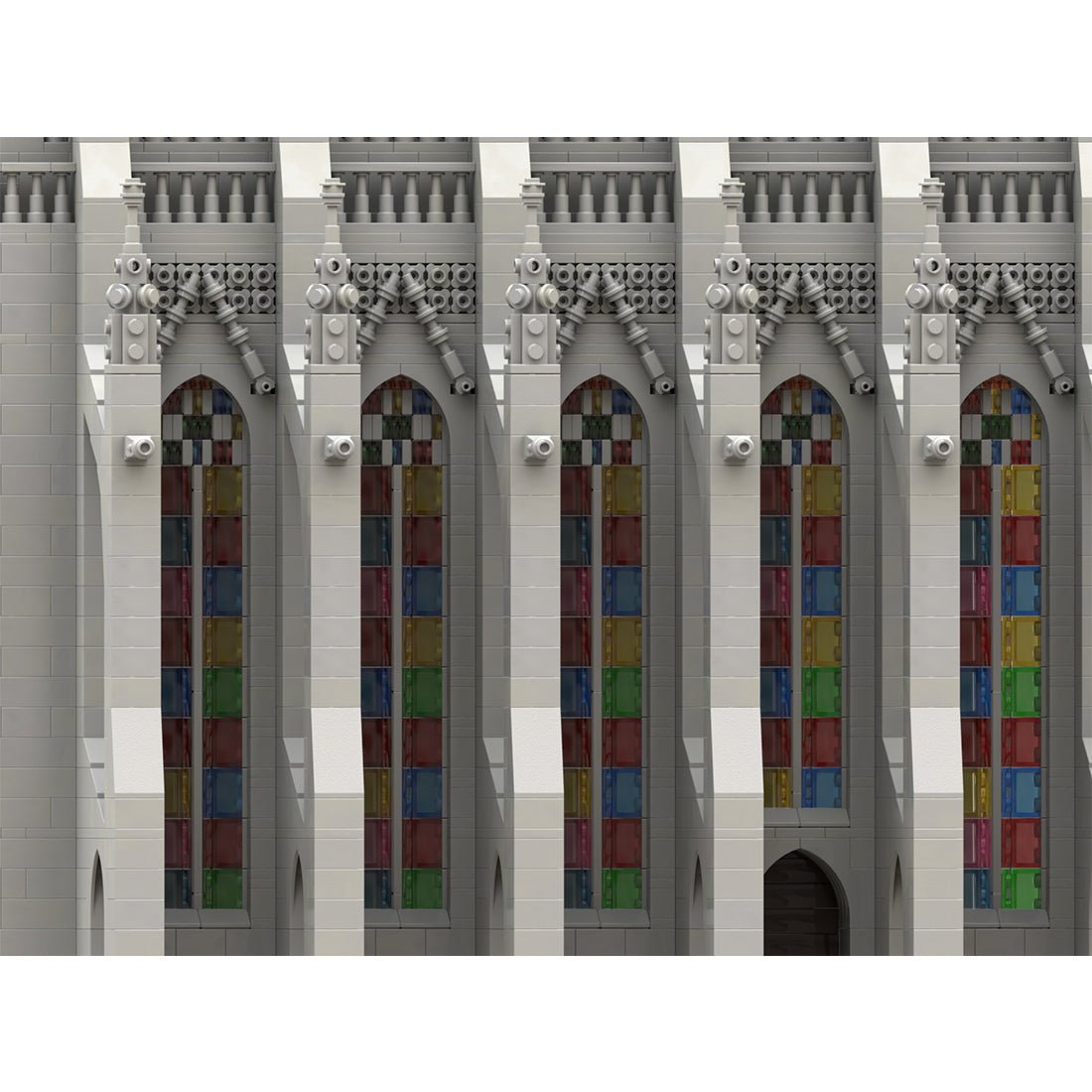 MOC - 165277 Gothic Cathedral Module 3 - Nef - LesDiy - 