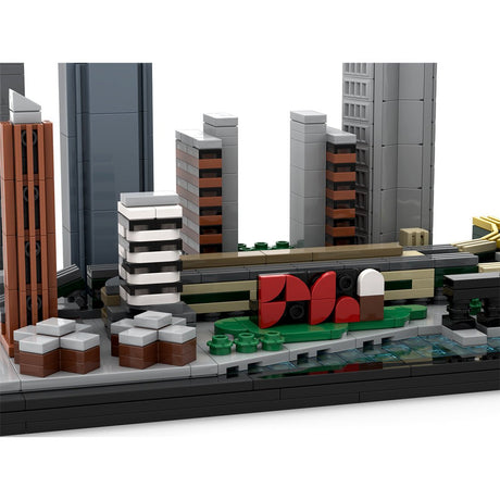 MOC - 166240 1/2000 Scale Long Island City Skyline Building Blocks - LesDiy - Building Blocks