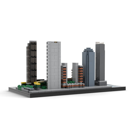 MOC - 166240 1/2000 Scale Long Island City Skyline Building Blocks - LesDiy - Building Blocks