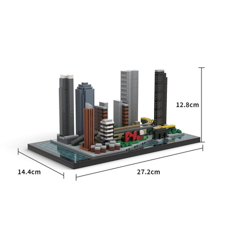 MOC - 166240 1/2000 Scale Long Island City Skyline Building Blocks - LesDiy - Building Blocks