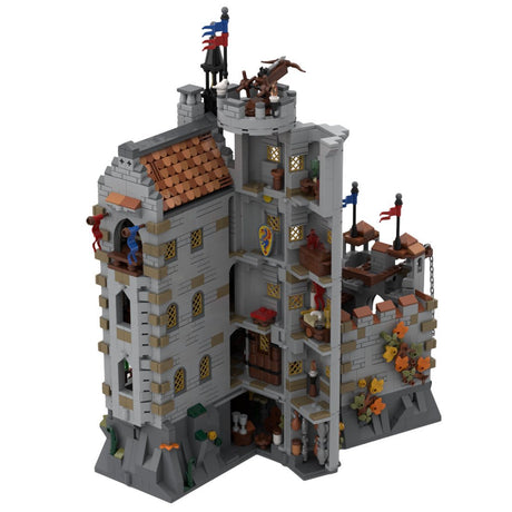 MOC - 167273 Black Knights - Dragon Slayers' Castle Building Blocks - LesDiy - 