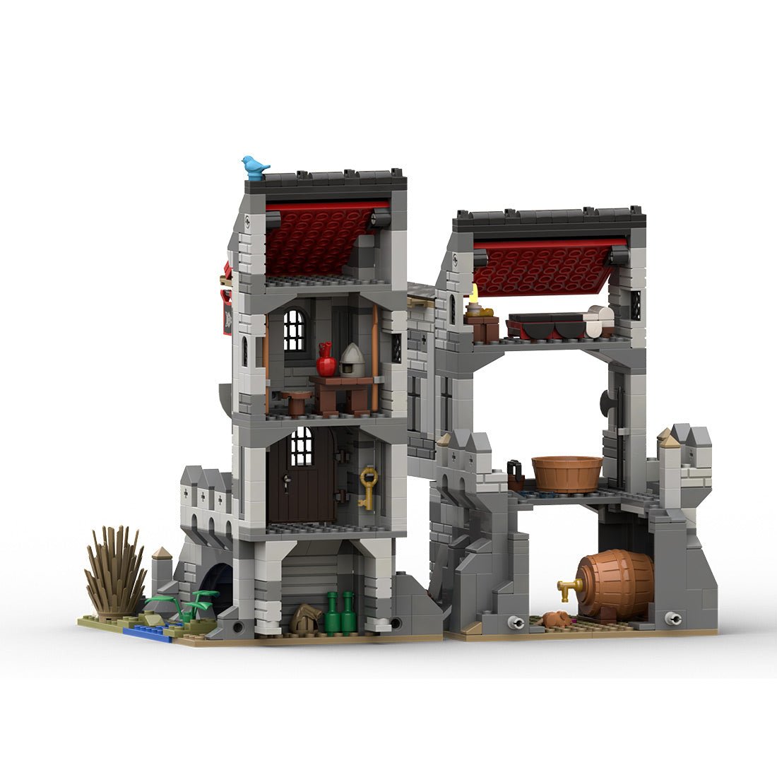 MOC - 171966 Medieval Wolfpack Wraith Watchtower Building Blocks - LesDiy - MOC