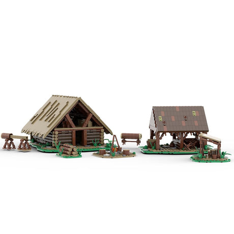 MOC - 172314 Medieval Logging Camp - LesDiy