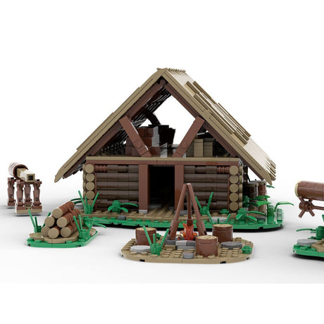 MOC - 172314 Medieval Logging Camp - LesDiy