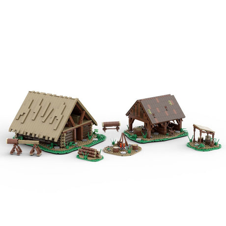 MOC - 172314 Medieval Logging Camp - LesDiy