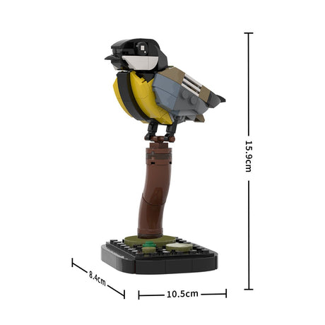MOC - 175635 Great tit Building Blocks - LesDiy - Building Blocks