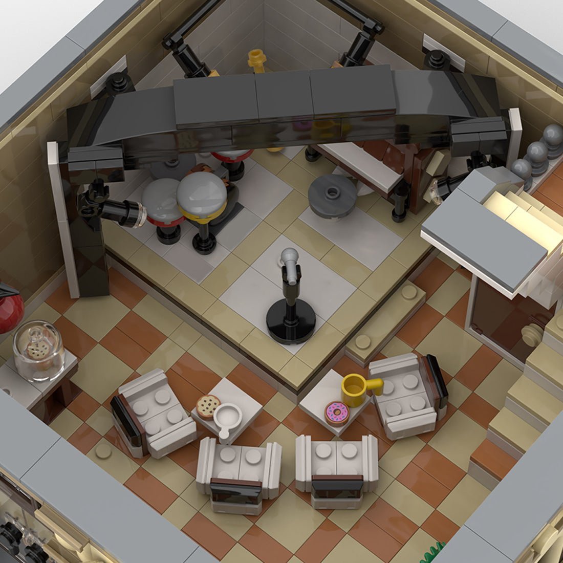 MOC - 176289 Jazz Cafe Street Scene Building Blocks - LesDiy - building blocks