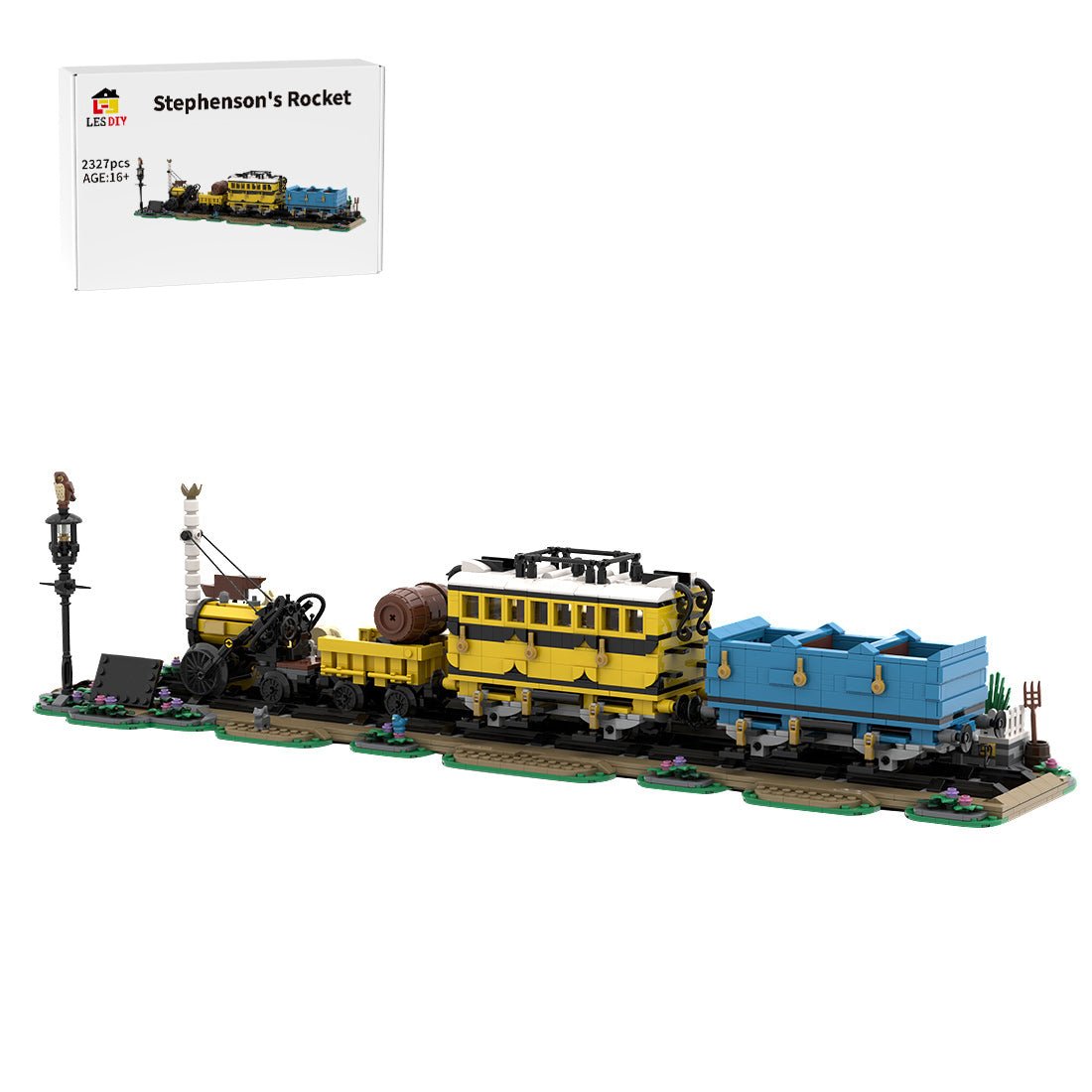 MOC - 176642 Stephenson's Rocket Building Blocks - LesDiy - MOC - 