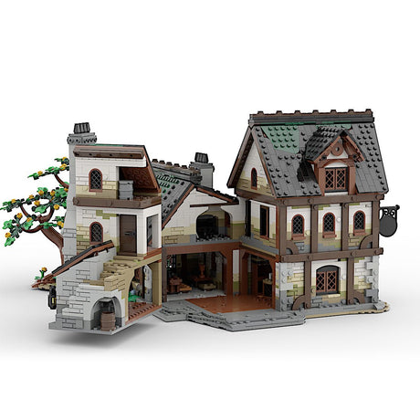 MOC - 177601 Medieval Tavern Assembly Toys Building Blocks - LesDiy - building blocks