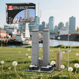 MOC - 177998 World Trade Center Complex 1:800 Scale Building Blocks - LesDiy - Building Blocks