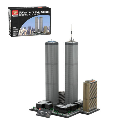 MOC - 177998 World Trade Center Complex 1:800 Scale Building Blocks - LesDiy - Building Blocks