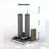 MOC - 177998 World Trade Center Complex 1:800 Scale Building Blocks - LesDiy - Building Blocks