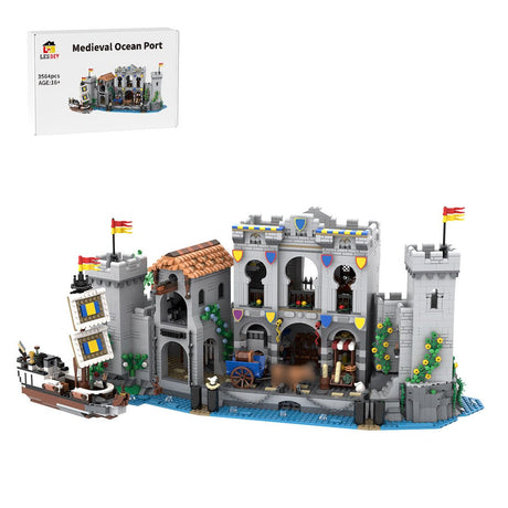 MOC - 180113 Fortified Port - 10305 Lion Knights' Castle Alternative Build - LesDiy - building blocks