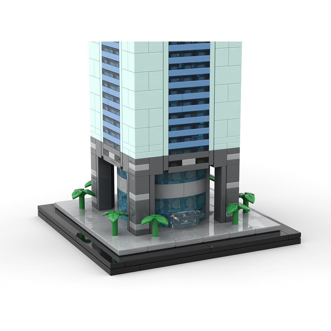 MOC - 181665 Guangzhou CITIC Plaza - 1/800 Scale Building Blocks - LesDiy - Building Blocks - 