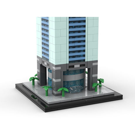 MOC - 181665 Guangzhou CITIC Plaza - 1/800 Scale Building Blocks - LesDiy - Building Blocks - 