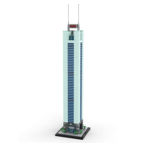 MOC - 181665 Guangzhou CITIC Plaza - 1/800 Scale Building Blocks - LesDiy - Building Blocks - 