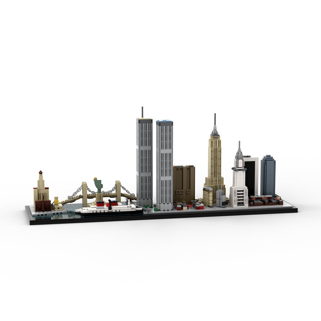 MOC - 181871 1/2000 New York City Skyline 1970's Building Blocks - LesDiy - Building Blocks