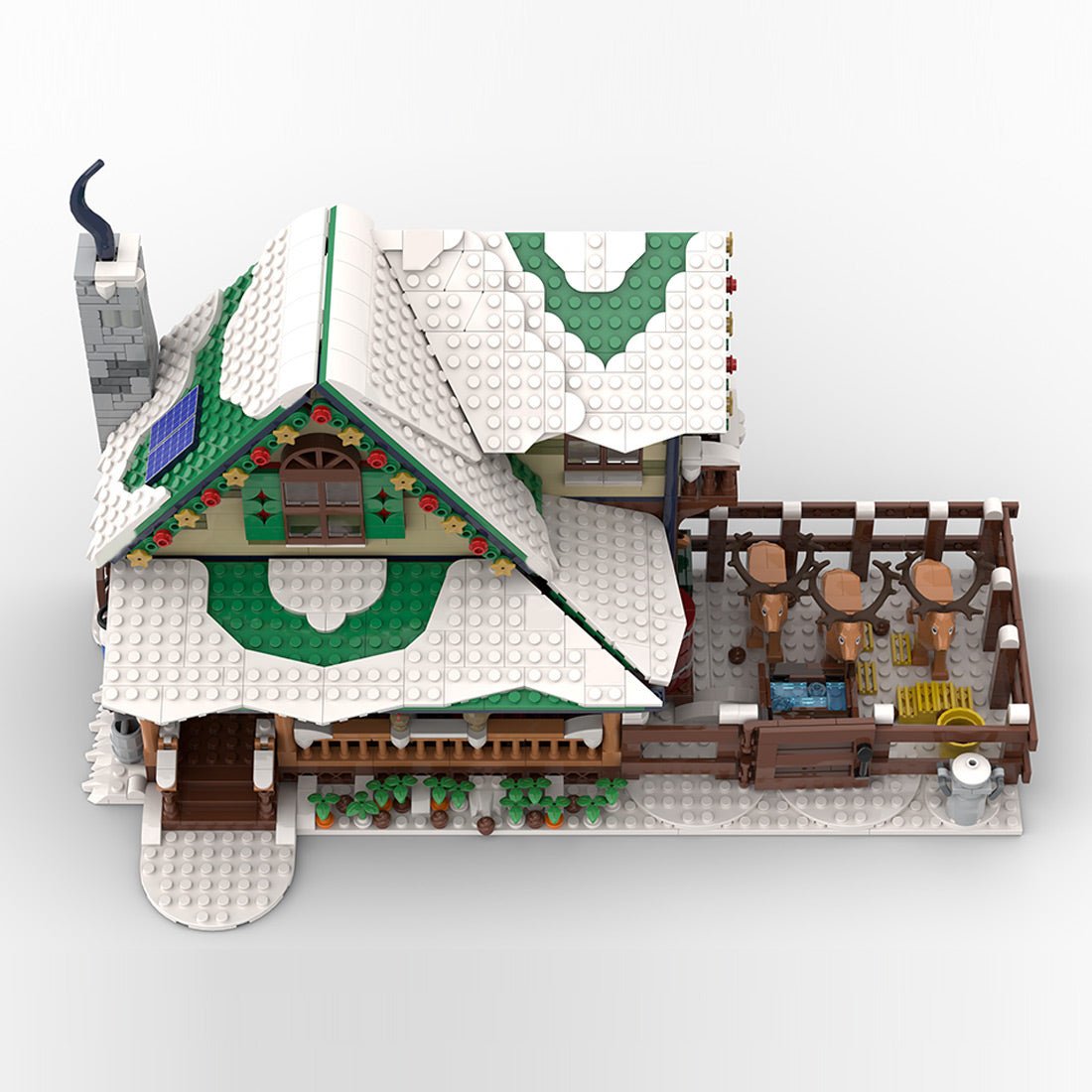 MOC - 183213 Winter Village Reindeer Ranch Building Blocks - LesDiy - Building Blocks