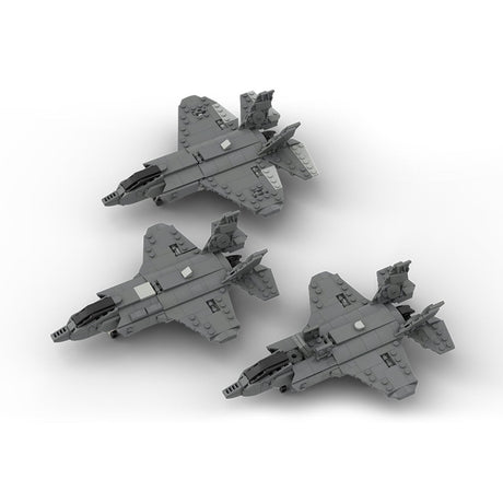 MOC - 184012 F - 35 Lightning II | A - B - C Collection - 1:70 Scale - LesDiy - 