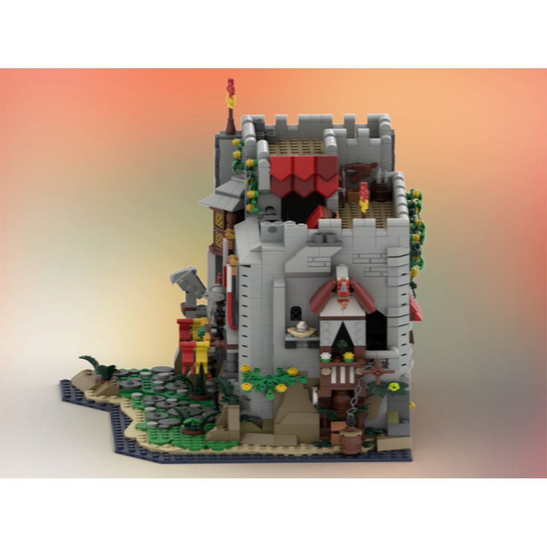 MOC - 184109 Lion's caslte gatekeeper tower - LesDiy - 