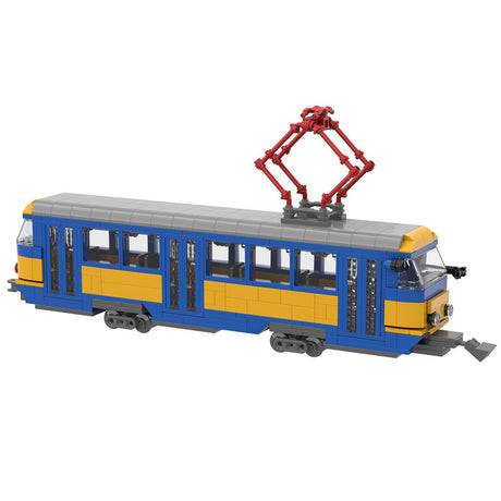 MOC - 184729 Tram LVB Leipzig (Tatra T4D) Building Blocks - LesDiy - Building Blocks