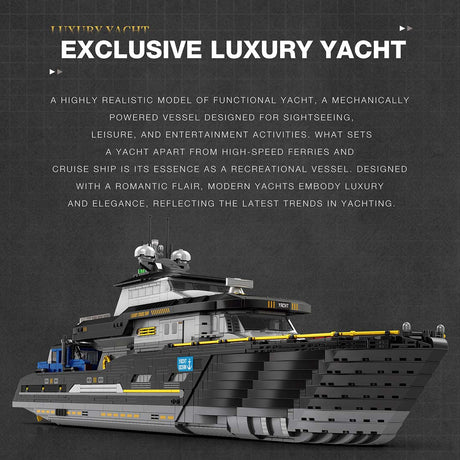 MOC - 185307 Explorer's Yacht - Mini - fig scale - full interior Building Blocks - LesDiy - 