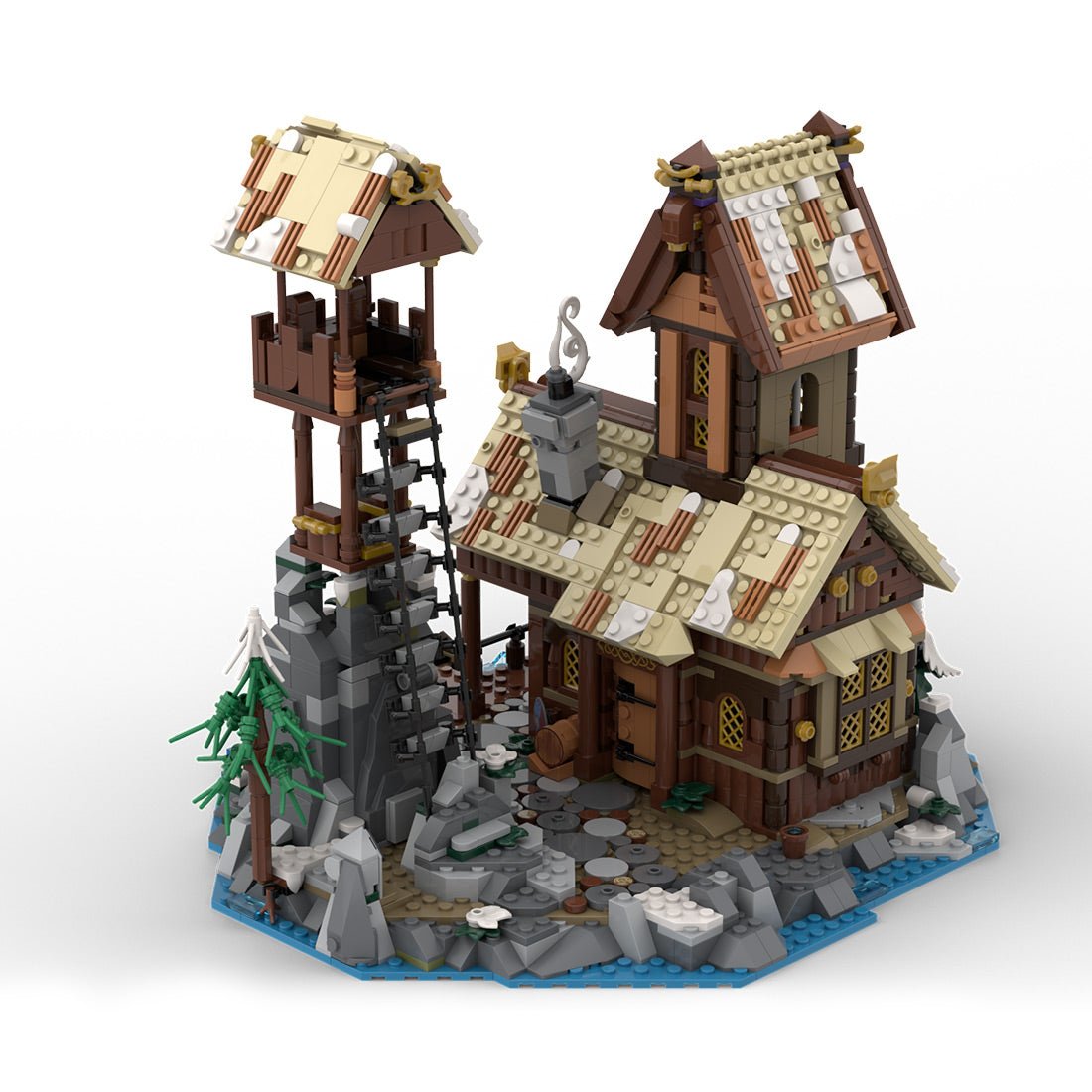 MOC-185525 Viking Port House Building Blocks-LesDiy-MOC-