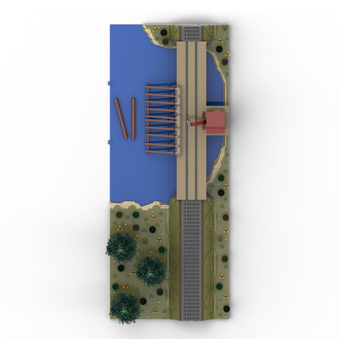 MOC - 189100 Sawmill Series: Log Dump Model 1 Building Blocks - LesDiy - Building Blocks