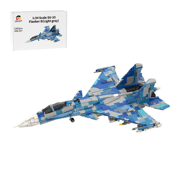 MOC - 190117 1/35 Scale Sukhoi | SU - 33 Flanker D Building Blocks - LesDiy - building blocks