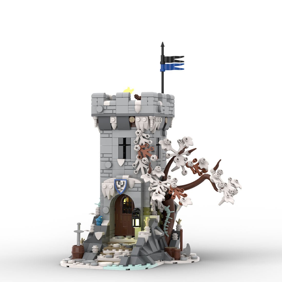 MOC-191292 Winter Themed Watch Tower | LesDiy