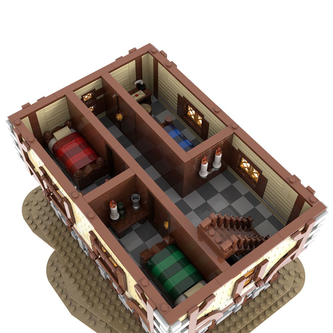 MOC-192313 Medieval Inn Building Blocks-LesDiy-Building Blocks-