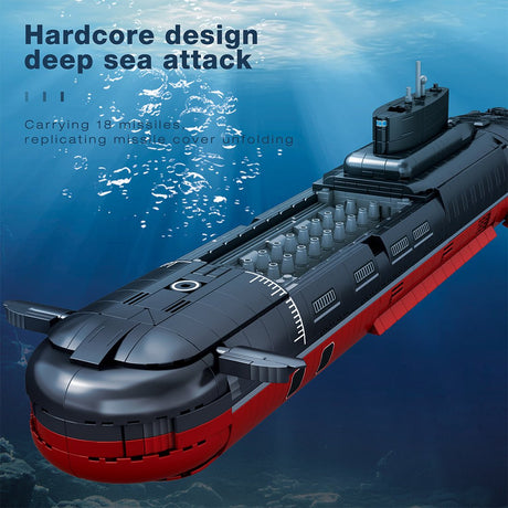 MOC - 193085 1/250 Scale Typhoon Class Submarine Building Blocks - LesDiy - Building Blocks