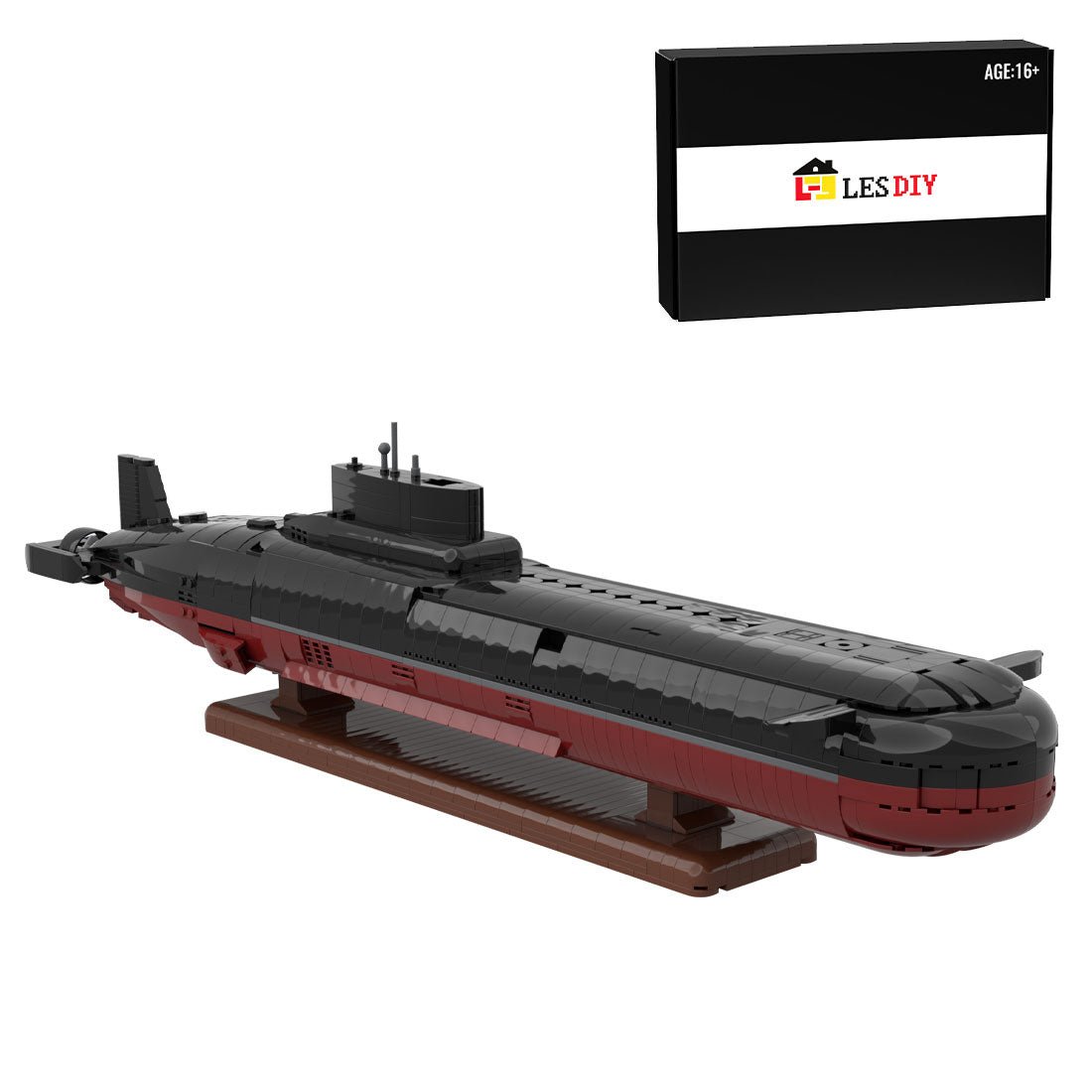 MOC - 193085 1/260 Scale Typhoon - Class Nuclear Submarine Building Blocks - LesDiy - Building Blocks