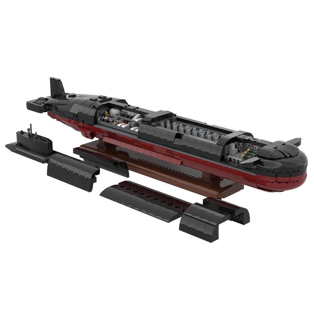 MOC - 193085 1/260 Scale Typhoon - Class Nuclear Submarine Building Blocks - LesDiy - Building Blocks