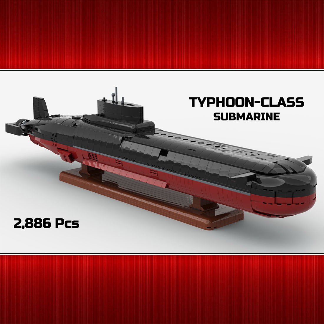 MOC - 193085 1/260 Scale Typhoon - Class Nuclear Submarine Building Blocks - LesDiy - Building Blocks