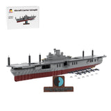 MOC - 193317 WWII Aircraft Carrier Intrepid Building Blocks - LesDiy - 