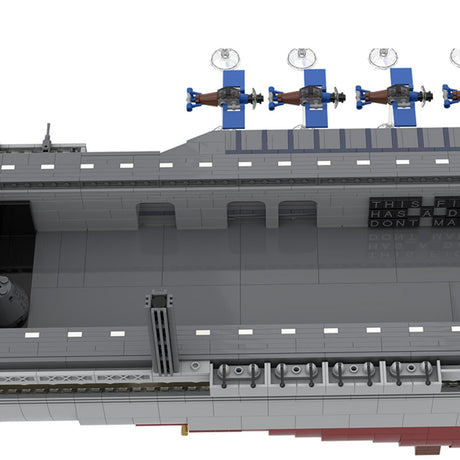 MOC - 193317 WWII Aircraft Carrier Intrepid Building Blocks - LesDiy - 