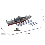 MOC - 193317 WWII Aircraft Carrier Intrepid Building Blocks - LesDiy - 