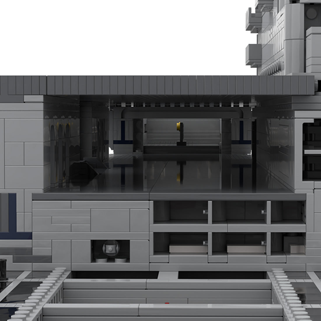 MOC - 193317 WWII Aircraft Carrier Intrepid Building Blocks - LesDiy - 