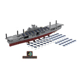 MOC - 193317 WWII Aircraft Carrier Intrepid Building Blocks - LesDiy - 