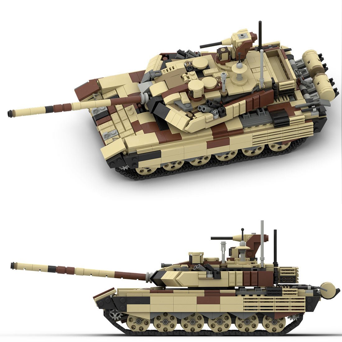 WORLD TANK MUSEUM4 21種コンプ+シークレット2種計23台 MOC-19364 T-90 MS v2 Tank | 1:35 Minifigure Scale | LesDiy