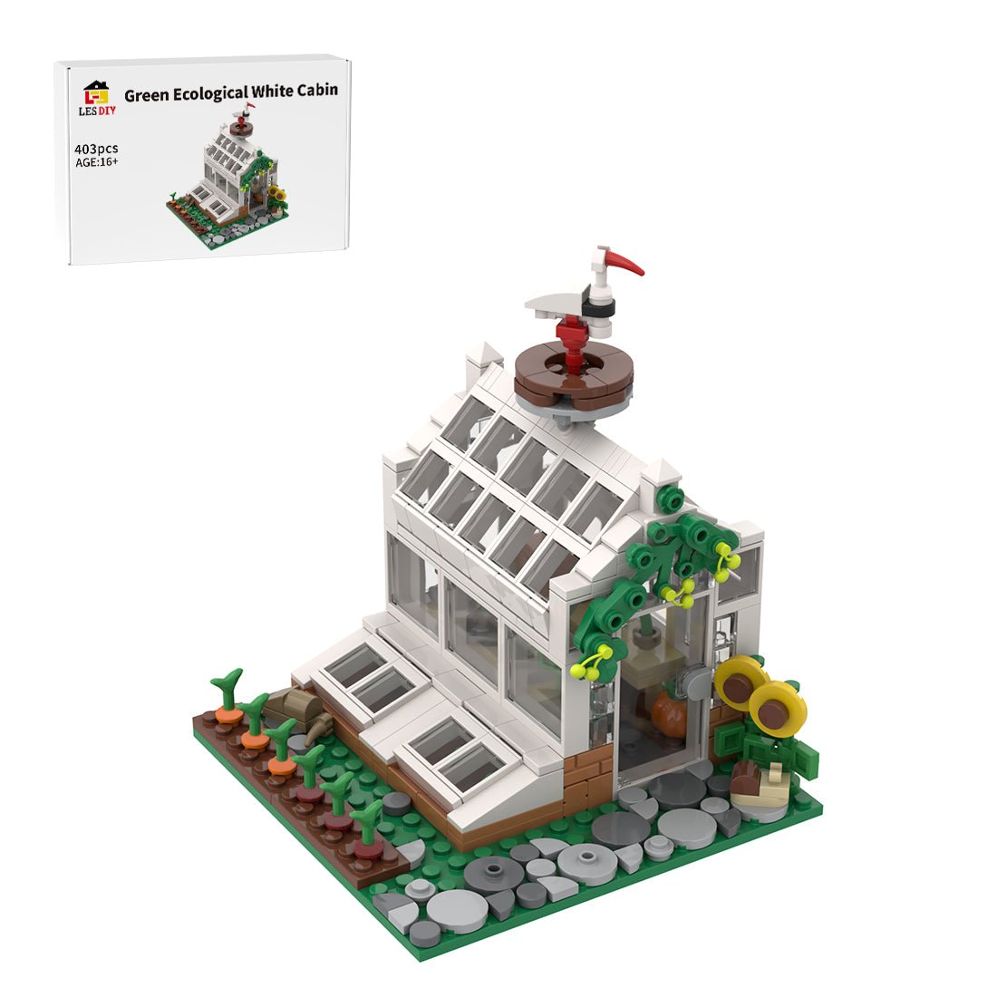 MOC - 194436 Victorian Greenhouse Building Blocks - LesDiy - Building Blocks