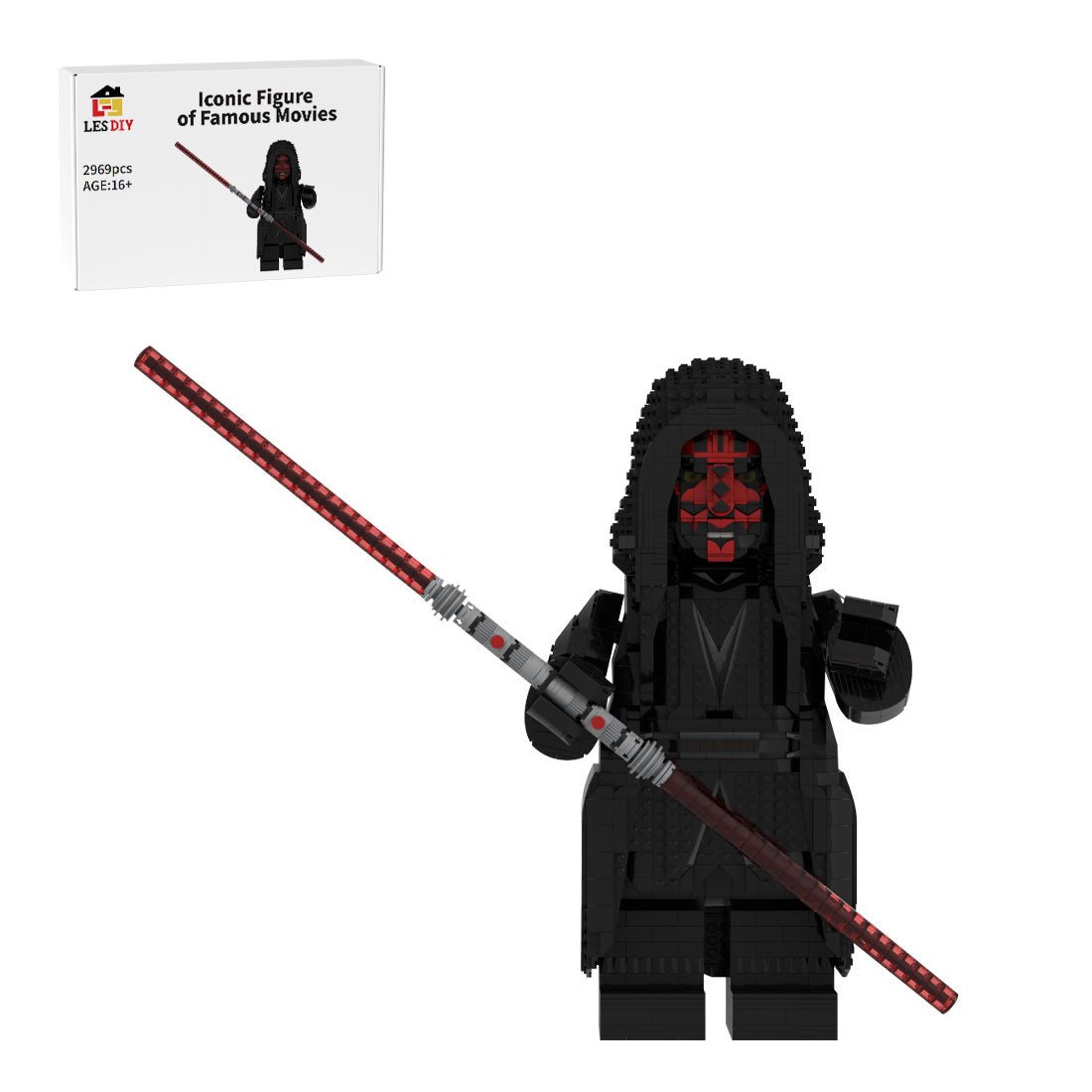 MOC - 194492 Darth Maul Megafigure Building Blocks - LesDiy - 