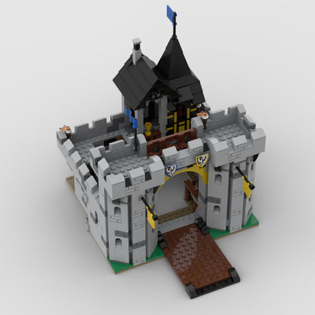MOC - 194959 Black Falcons Fortress Building Blocks - LesDiy - 